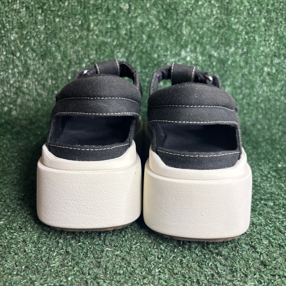 UGG EZ-Duzzit Mary Jane Canvas Platform T-Strap Chunky Sneaker Black Womens Sz 7 - Picture 4 of 12